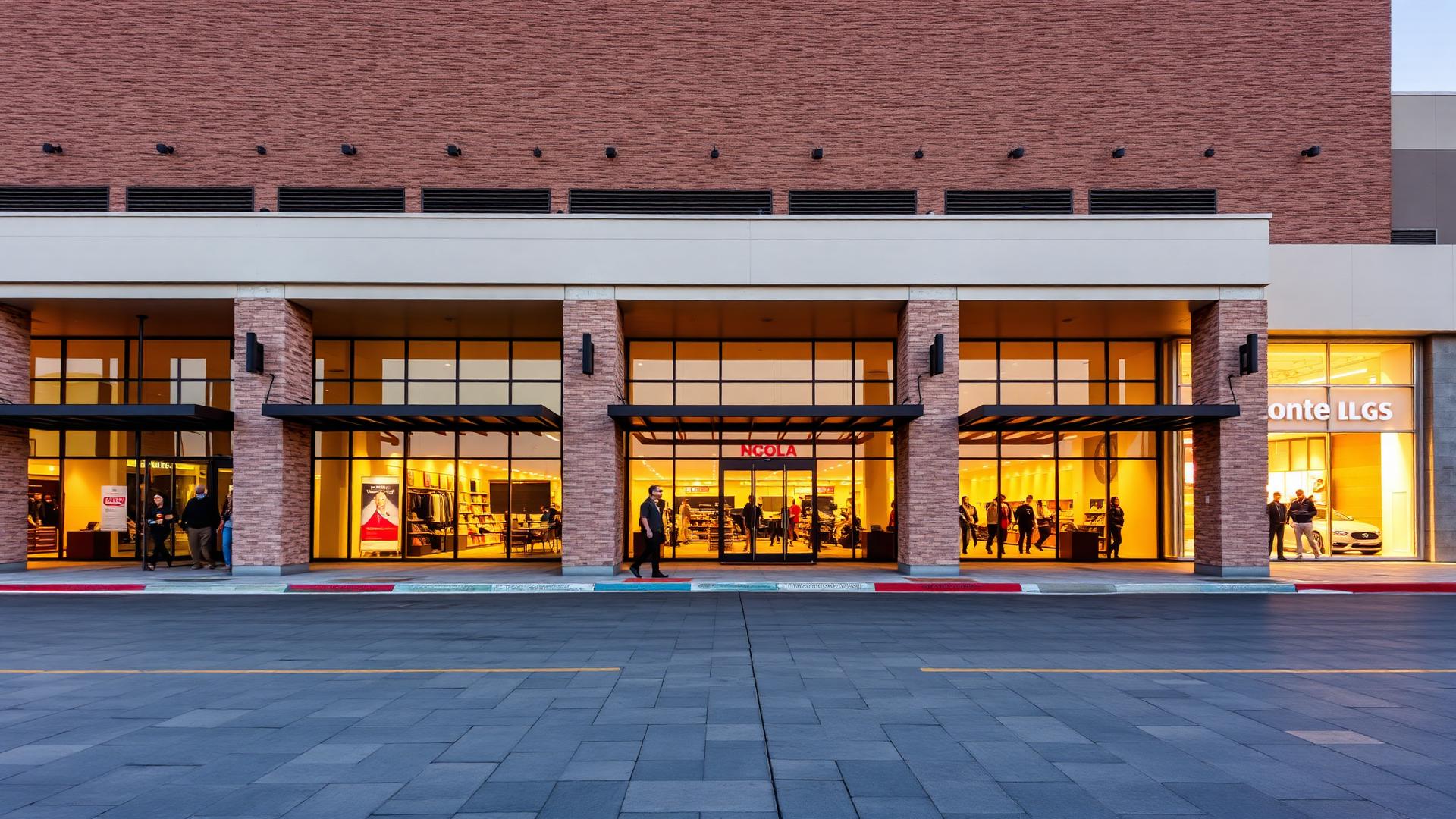 Fachada de plaza comercial desarrollada por City Leasing